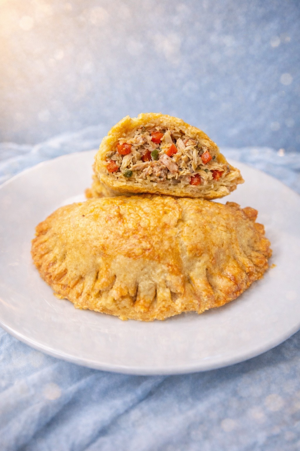 Small pies on plate